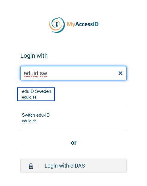 MyAccessID login